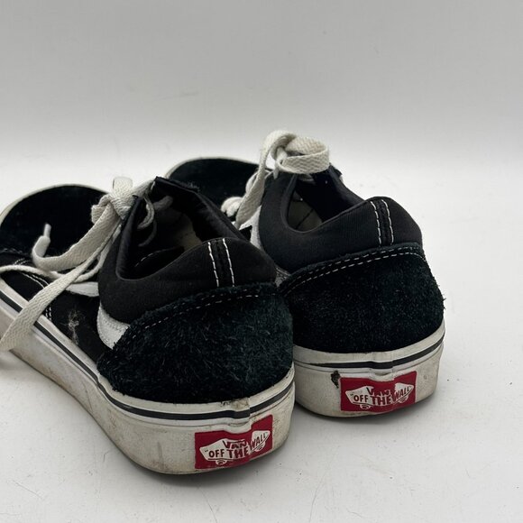 Vans Old Skool Suede Black White Low Top Lace Up Skate Shoes Womens 6 Mens 4.5 - Picture 4 of 7
